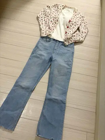 ZARA 세트 가디건, 데님