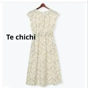 Techichi 테치치 린넨풍 보태니컬 무늬 원피스