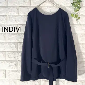 INDIVI 블라우스 새상품급 인디비 벨트 블라우스