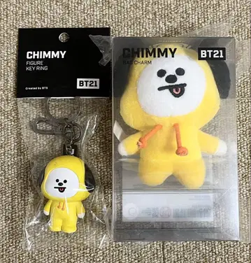 BT21 CHIMMY 피규어 키링 & 백참 세트