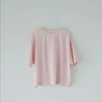 북유럽 예쁜 색상의 T셔츠 블라우스 핑크