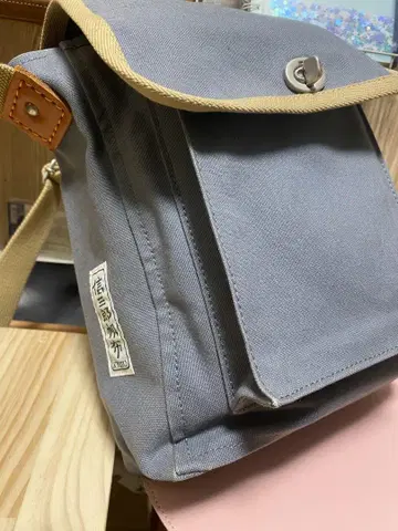 신자부 캔버스 숄더 백