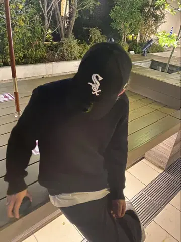 NAUTICA 블랙 리브 니트 XL