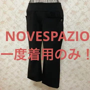NOVESPAZIO/노베스파지오 크롭 팬츠 38 블랙.블랙.봄/여름/가을