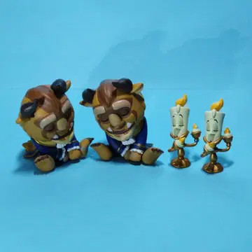 Disney 디즈니 어깨Fig 미녀와 야수 2종 x 2 묶음