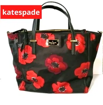 katespade 꽃무늬 나일론 핸드백