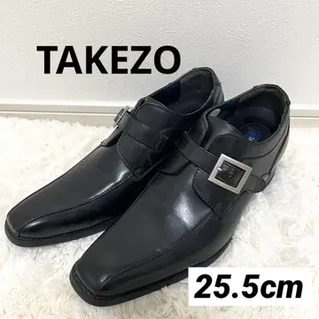 TAKEZO 키높이 신발 블랙 검정 비즈니스 슈즈 25.5