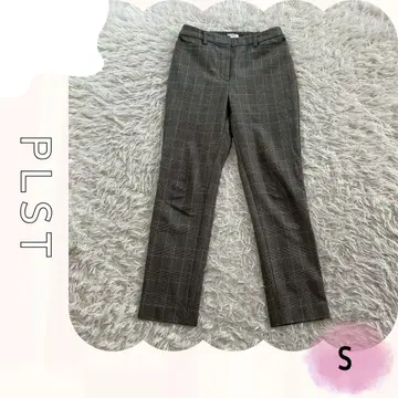 [새상품급] PLST 테이퍼드 팬츠 S 글렌체크