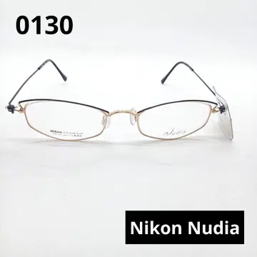 니콘 누디아 티타늄 안경 골드/블랙 0130
