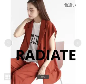 RADIATE 더블 테일러드 베스트 야마다야 스콧 클럽 겉옷