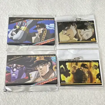 쿠죠 죠타로 스퀘어 캔뱃지 & 아크릴 키링 THE JOJO WORLD