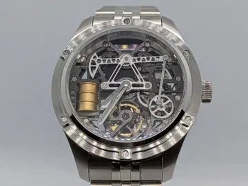 자동 감기 스켈레톤 손목시계 스테인리스 PINDU WATCH