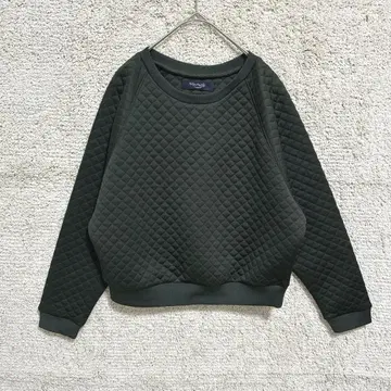 차오패닉 퀼팅 긴팔 티셔츠 (F) 그린 풀오버 세련된 새상품급