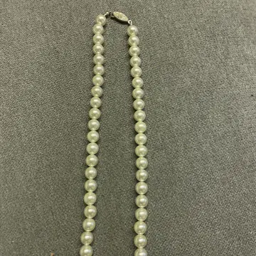 화이트 펄 목걸이 42cm