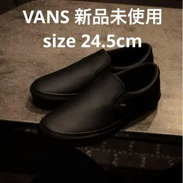 미사용 새상품 VANS 반스 슬립온 SLIP ON PU BLACK 블랙