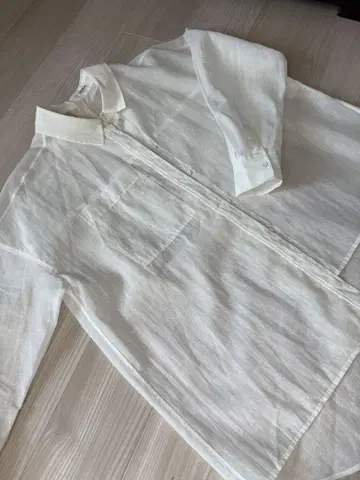 DRESSLAVE 시어 셔츠 비대칭