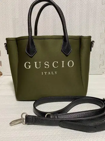 GUSCIO 올리브 그린 2way 핸드백 숄더