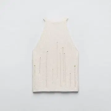 ZARA 오픈 니트 홀터 탑