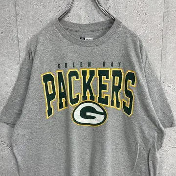 NFL 그린베이 패커스 팀 로고 프린트 티셔츠 XL