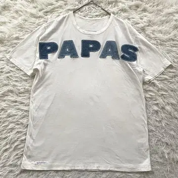 PAPAS 자수 반팔 티셔츠 풀오버