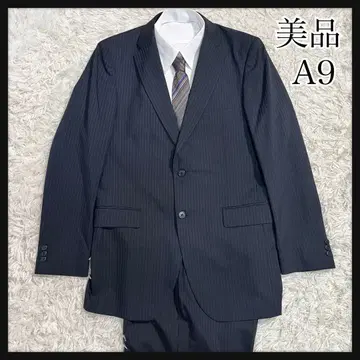 [새상품급] TOPVALU 네이비 스트라이프 비즈니스 정장 A9 190