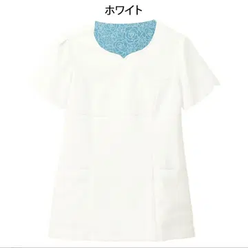 유미카츠라 너스리 앙파미에 의료용 상의 YK2551 화이트 S