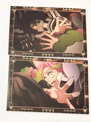 귀멸의 칼날 ufotable cafe 무한성 반권 엽서 이쿠로 미츠리
