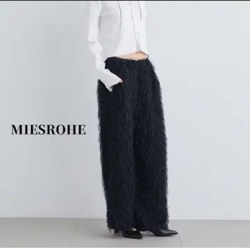고품질 MIESROHE 컷 자카드 이지 팬츠 워셔블