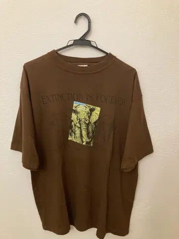 코끼리 프린트 티셔츠 made in USA