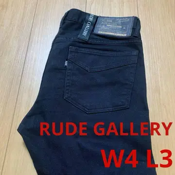 루드 갤러리 6031 블랙 스키니 데님 팬츠 W4L3