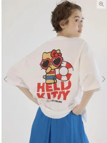 로데오 크라운 산리오 콜라보 미사용 키티 티셔츠
