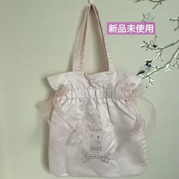 메종 드 플뢰르 마이멜로디 마이멜로디 50주년 더블 리본 토트백