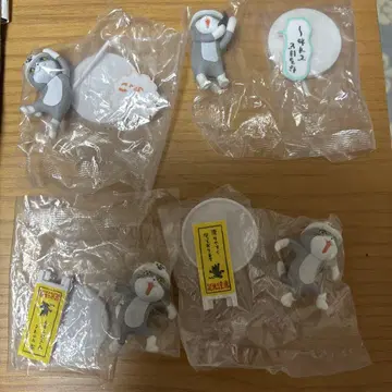 일하는 고양이 가챠 4코 세트 미개봉 새상품
