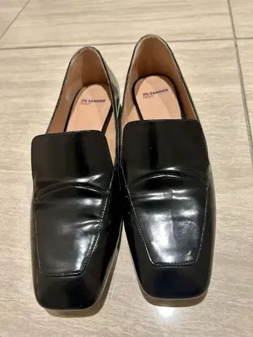 JIL SANDER 네이비 블랙 로퍼 36 사이즈 질 샌더