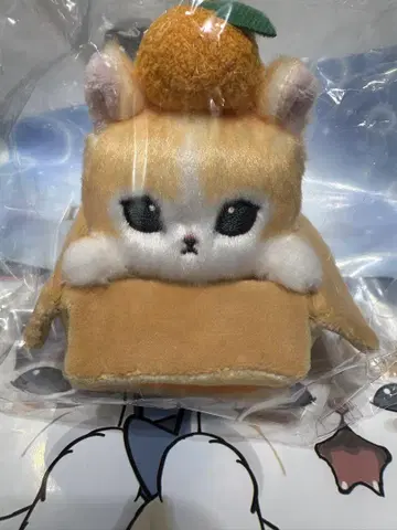 새상품 mofusand 모프샌드 귤 상자 냥 마스코트 봉제인형