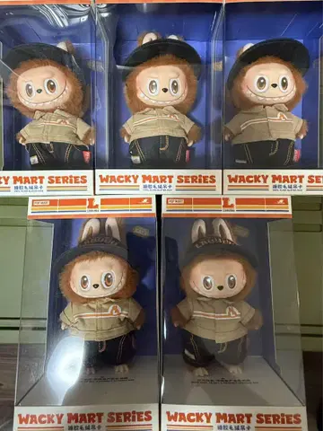 Labubu Wacky Mart Series 봉제 인형 펜던트 총 5개
