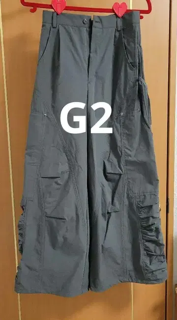 Anui 밀리터리 드로스트 팬츠 G2 차콜