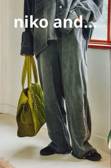 니코앤드 인기 스태프 프로듀스 셀프 컷 데님 블랙