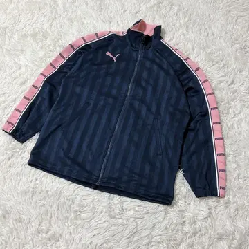 [ 816 ] PUMA 저지 트랙 자켓 네이비 핑크 긴팔
