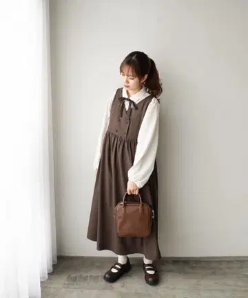 moi tytto 더블 버튼 점퍼 스커트 택 포함