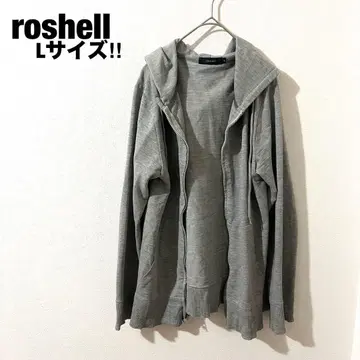 roshell 로쉘 새상품급 지퍼 후드티 그레이 후드 부착 겉옷 L
