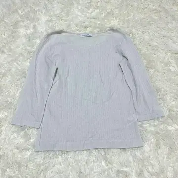 UNITED ARROWS 티셔츠 라메 믹스 리브 소재 심플 페미닌