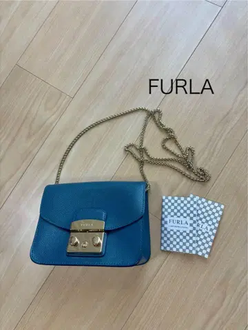 FURLA 훌라 메트로폴리스 미니 백,  블루 숄더백