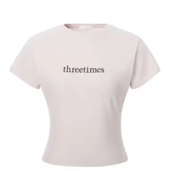 THREETIMES | 쓰리타임즈 Threetimes Classic Logo Tee Pink on