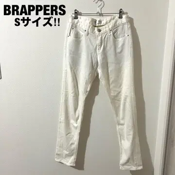브라퍼스 화이트 데님 청바지 컬러 팬츠 S 레이온 여성용