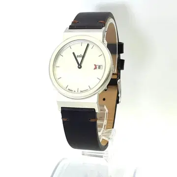 BRAUN 3 805 유니섹스 쿼츠 3 바늘 가죽 날짜