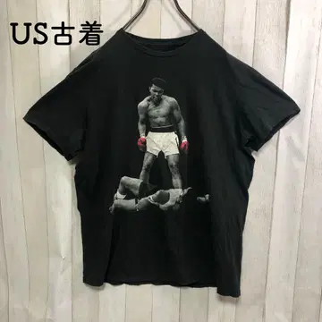 US 구제 티셔츠 블랙 스포츠 유명인 무하마드 알리 복싱 인물