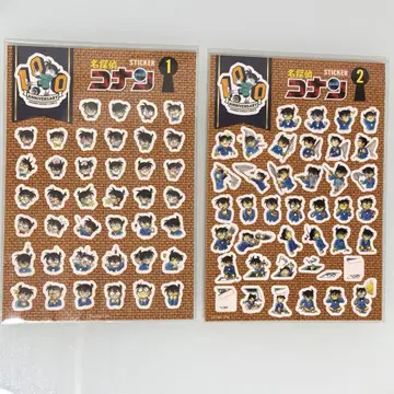 코난 100권 기념 카페 스티커 시트