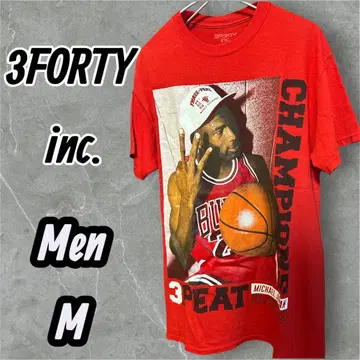 3FORTY inc. 마이클 조던 빅 프린트 남성용 M 구제 의류