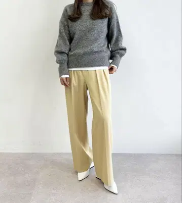 노 멀티 펑션 2턱 와이드 팬츠